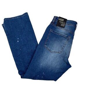 Lazer Mens Jeans Straight-Fit Stretch Jean Size 32*30